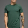 Alo Vapor Bisiklet Yaka Kısa Kollu Şort - Clover Green