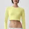 Alosoft Crop Finesse Uzun Kollu - Güneş Işığı