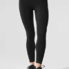 Alosoft High-Waist 7/8 Highlight Tayt - Siyah