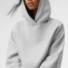 Bae Kapüşonlu Sweatshirt - Spor Stili Melanj Gri
