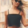 Cropped Connection Tank - Siyah