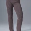 Denim Örme High-Waist Geniş Paça Pantolon - Raisinette/Siyah