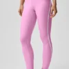 High-Waist Airlift 7/8 Tayt - Şeker Kalpli Pembe/Beyaz