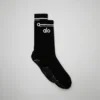 Kadınlar İçin Throwback Barre Çorap - Siyah/Beyaz