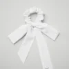 Love Knots Tie Scrunchie - Beyaz