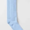 Unisex Scrunch Çorap - Deniz Kabuğu Mavisi
