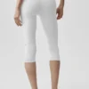 16" High-Waist Airbrush Kapri - Beyaz