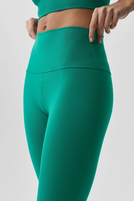 16" High-Waist Airbrush Kapri - Emerald Isle