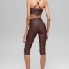 16'' High-Waist Airlift Kapri - Brownstone
