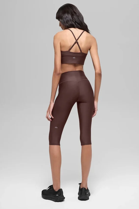 16'' High-Waist Airlift Kapri - Brownstone