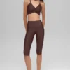 16'' High-Waist Airlift Kapri - Brownstone