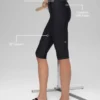 16'' High-Waist Airlift Kapri - Siyah