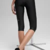 16'' High-Waist Airlift Kapri - Siyah