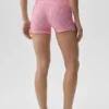 3" Airlift Gingham High-Waist Şık Şort - Cennet Pembesi Gingham