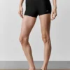 3" Airlift High-Waist Sleek Şort - Siyah