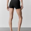 3" Airlift High-Waist Sleek Şort - Siyah