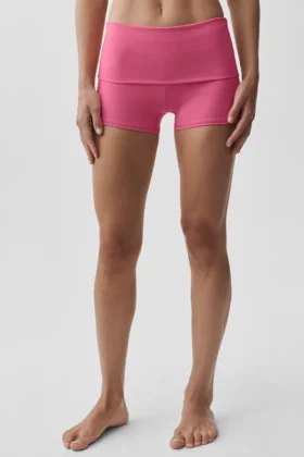 3″ Alo Softsculpt Alçak Bel Katlamalı Şort – Paradise Pink