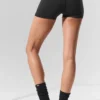 3" Alo Softsculpt High-Waist Precision Şort - Siyah