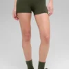 3" Alo Softsculpt High-Waist Precision Şort - Yeşil Zeytin