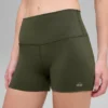 3" Alo Softsculpt High-Waist Precision Şort - Yeşil Zeytin