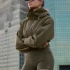3" Alo Softsculpt High-Waist Precision Şort - Zeytin Ağacı