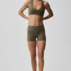 3" Alo Softsculpt High-Waist Precision Şort - Zeytin Ağacı