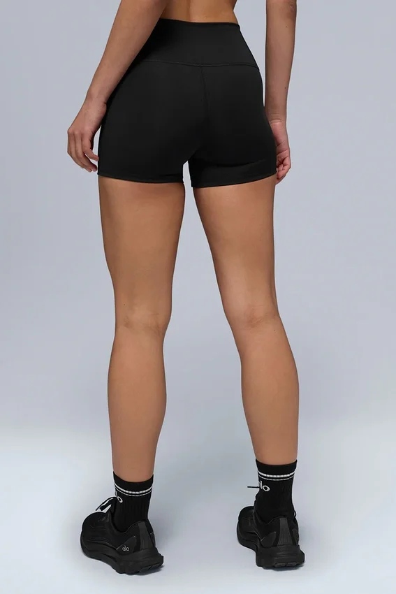 3" High-Waist Airlift Şort - Siyah