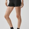 3" High-Waist Alosoft Carefree Şort - Siyah