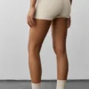 3" High-Waist Alosoft Carefree Şort - Yulaf Rengi Melanj