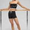 4" High-Waist Airbrush Race Pace Şort - Siyah/Beyaz