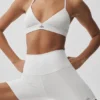 5" High-Waist Airbrush Bisikletçi Şortu - Beyaz