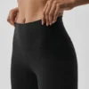 5" High-Waist Airbrush Bisikletçi Şortu - Siyah