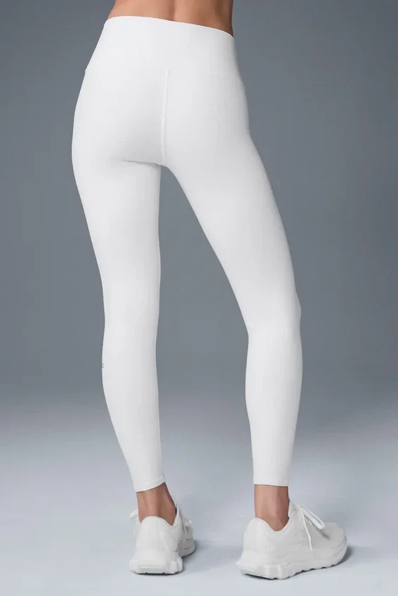 7/8 High-Waist Airbrush Legging - Beyaz