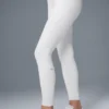 7/8 High-Waist Airbrush Legging - Beyaz