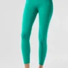 7/8 High-Waist Airbrush Legging - Ladin Yeşili