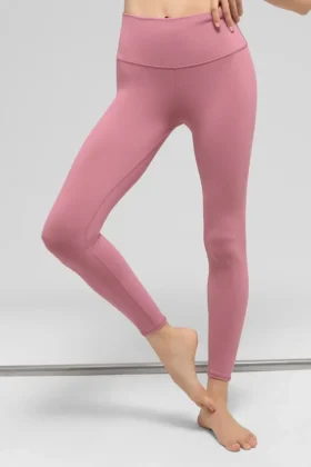7/8 High-Waist Airbrush Legging – Pembe Yabani Gül