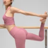 7/8 High-Waist Airbrush Legging - Pembe Yabani Gül