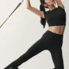 7/8 High-Waist Airbrush Legging - Siyah
