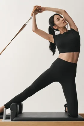 7/8 High-Waist Airbrush Legging - Siyah