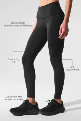 7/8 High-Waist Airbrush Legging – Siyah