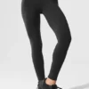 7/8 High-Waist Airbrush Legging - Siyah