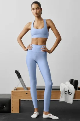 7/8 High-Waist Airlift Legging - Açık Provence Mavisi