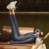 7/8 High-Waist Airlift Legging - Bluestone