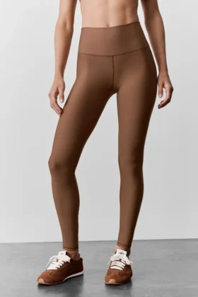 7/8 High-Waist Airlift Legging - Güneş Öpücüğü Kahverengi
