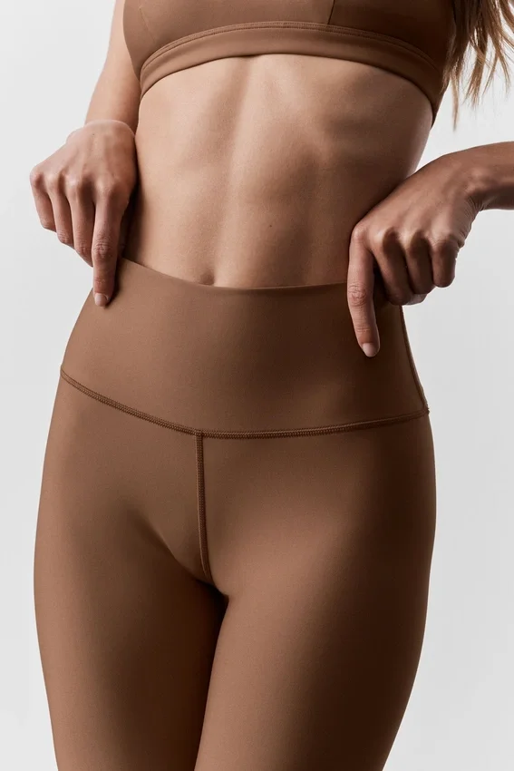 7/8 High-Waist Airlift Legging - Güneş Öpücüğü Kahverengi