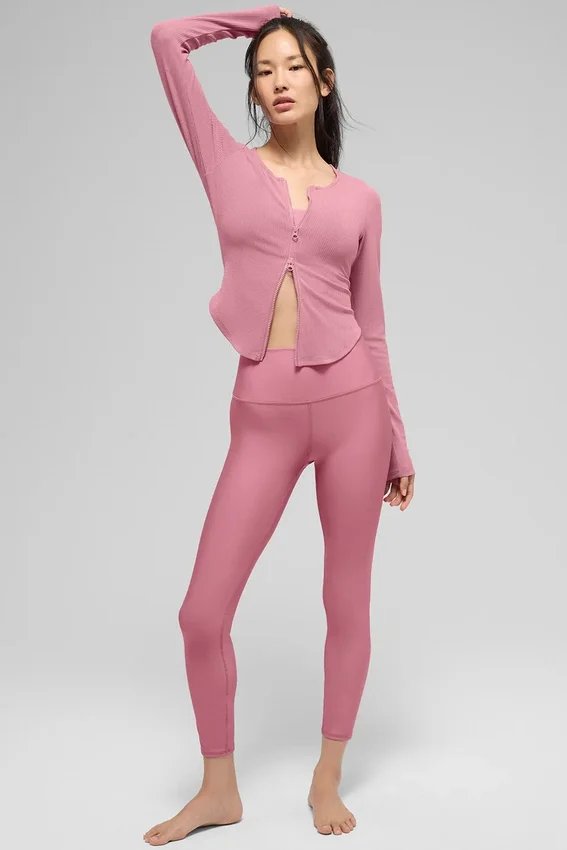7/8 High-Waist Airlift Legging - Pembe Yabani Gül