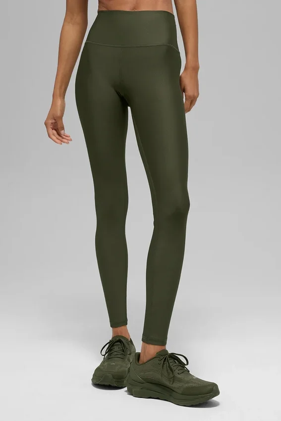 7/8 High-Waist Airlift Legging - Yeşil Zeytin