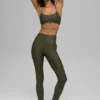 7/8 High-Waist Airlift Legging - Yeşil Zeytin