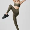 7/8 High-Waist Airlift Legging - Zeytin Ağacı