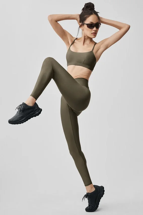 7/8 High-Waist Airlift Legging - Zeytin Ağacı